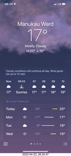 286 a1s. New Zealand - Rotorua - weather on iPhone