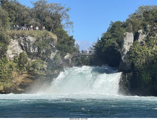 78 a1s. New Zealand - Huka Falls River Cruise + waterfall