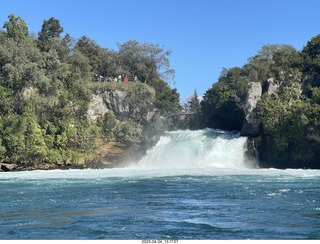 79 a1s. New Zealand - Huka Falls River Cruise + waterfall