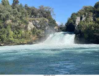 100 a1s. New Zealand - Huka Falls River Cruise + waterfall