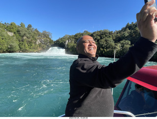 116 a1s. New Zealand - Huka Falls River Cruise + waterfall + Breviss