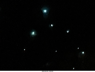 134 a1s. New Zealand - Spellbound Glowworm & Cave Tours - dark cave with glowworms