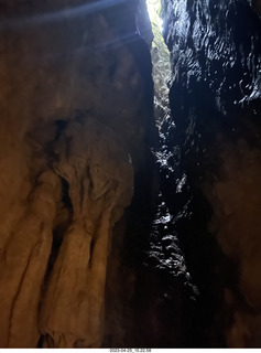 189 a1s. New Zealand - Spellbound Glowworm & Cave Tours - cave with above light