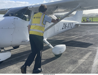 71 a1s. New Zealand - Ardmore Airport Flying School - putting ZK-XYZ away