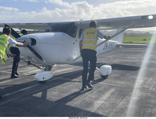 72 a1s. New Zealand - Ardmore Airport Flying School - putting ZK-XYZ away