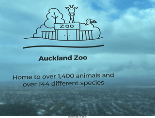131 a1s. New Zealand - Auckland Sky Tower 51st floor Auckland Zoo ad