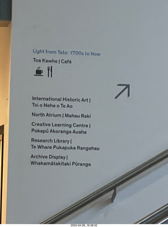 254 a1s. New Zealand - Auckland Art Museum sign