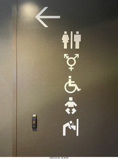 295 a1s. New Zealand - Auckland Art Museum - trans bathroom sign