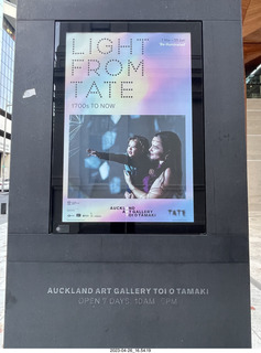299 a1s. New Zealand - Auckland Art Museum sign