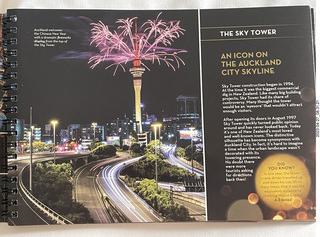 12 a1s. New Zealand - Auckland Sky Tower brochure