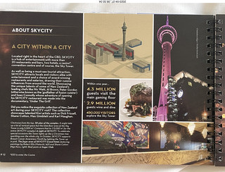 25 a1s. New Zealand - Auckland Sky Tower brochure