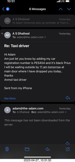 95 a1s. taxi info for pickup