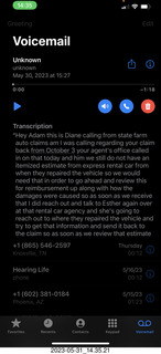 State Farm voicemail about my Xpress claim