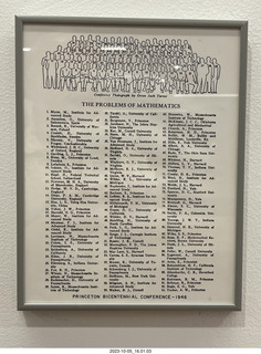 Princeton University - Fine Hall - 9th flloor sign