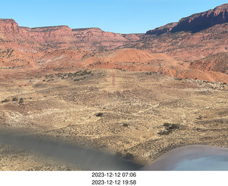 aerial - Wee Hope Mine airstrip landing