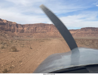 aerial - Dirty Devil airstrip landing