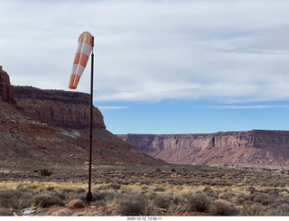 Happy Canyon airstrip - windsock