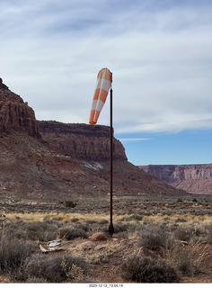 Happy Canyon airstrip - windsock