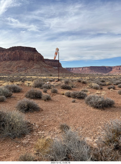 Happy Canyon airstrip - windsock