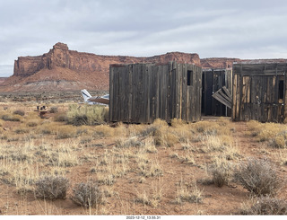 Happy Canyon airstrip - old buildings and stuff + N8377W