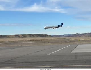 266 a20. Canyonlands Airport (CNY) - airliner landing