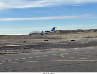 Canyonlands Airport (CNY) - Tyler pushing N8377W back