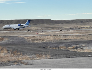 269 a20. Canyonlands Airport (CNY) - airliner landing