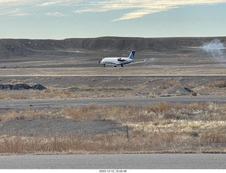271 a20. Canyonlands Airport (CNY) - airliner landing