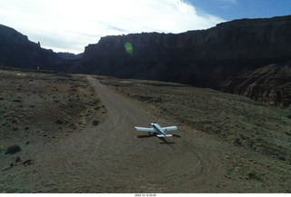 Tyler drone photo - Hidden Splendor airstrip + N8377W