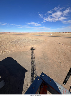 13 a20. Hanksville Airport (HFE) - Tyler's shadow in a tower