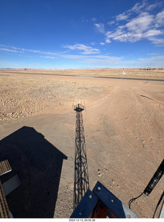 Hanksville Airport (HFE) - Tyler's shadow in a tower