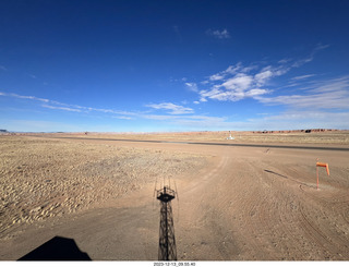 15 a20. Hanksville Airport (HFE) - Tyler's shadow in a tower