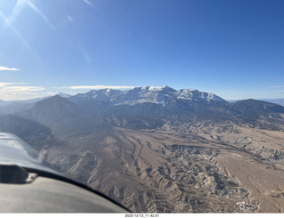 aerial - flying home to Arizona