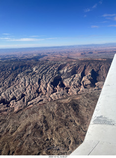 aerial - flying home to Arizona