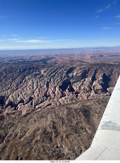aerial - flying home to Arizona