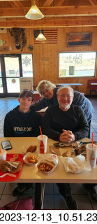 97 a20. Hanksville, Utah - Tyler, Susan, and Adam lunch