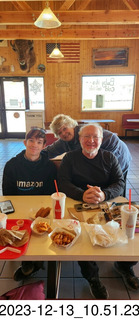 99 a20. Hanksville, Utah - Tyler, Susan, and Adam lunch