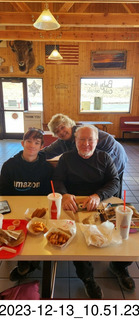 Hanksville, Utah - Tyler, Susan, and Adam lunch