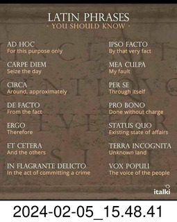 Facebook - Latin Phrases