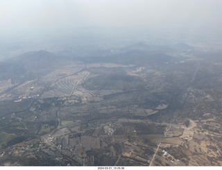 aerial - airline flight to Mexico