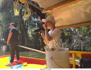 Mexico City - Xochimilco Boat Trip - Howard Simkover taking a picture