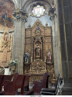 Mexico City - Coyoacan - church - Howard Simkover taking a picture