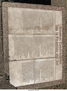 Teotihuacan - Temple of the Sun sign