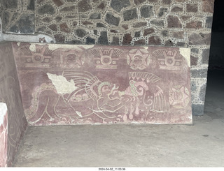 79 a24. Teotihuacan - Temple of the Moon - painting