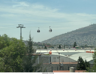 drive back to Mexico City - Mexicable gondola lift
