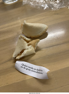 my fortune cookie in Spanish