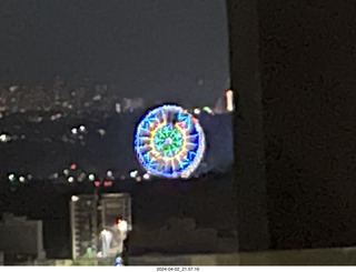 190 a24. Mexico City at night - cool ferris wheel in the distance