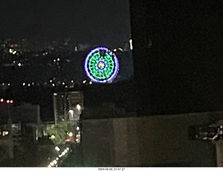 Mexico City at night - cool ferris wheel in the distance