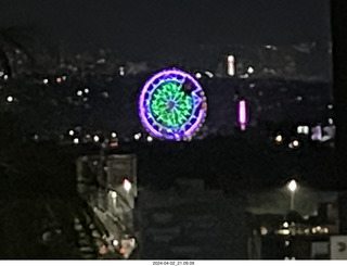 Mexico City at night - cool ferris wheel in the distance