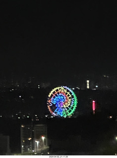 Mexico City at night - cool ferris wheel in the distance